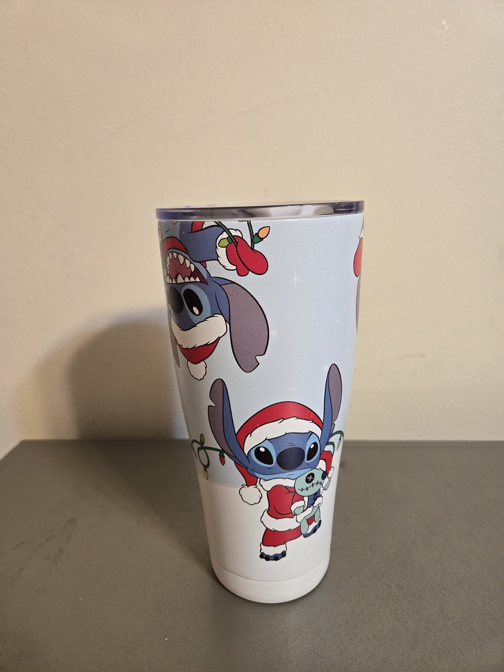 Disney Lilo and Stitch Christmas Santa 20oz Stainless Steel Tumbler